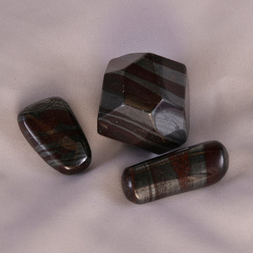 Polished Ancestralite crystal displaying its rich mineral texture, ideal for grounding and ancestral healing.