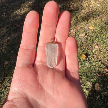 Rutilated Quartz Crystal Pendant: Amplify Your Spiritual Journey