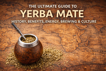 Traditional yerba mate gourd with bombilla and loose leaves representing the ultimate guide to yerba mate