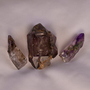 Vibrant Brandberg Amethyst showcasing its unique color fusion, ideal for spiritual clarity and transformative healing.