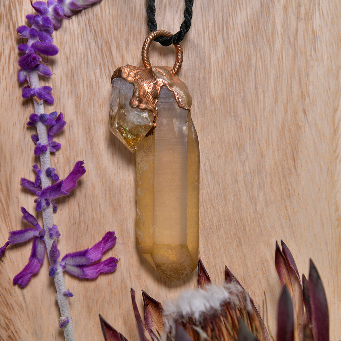 Natural Citrine and Heated Citrine