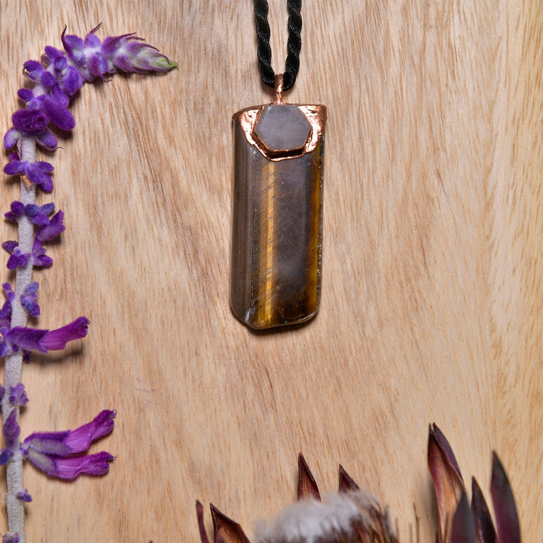 Tiger's Eye & Rose Quartz - Courage & Compassion