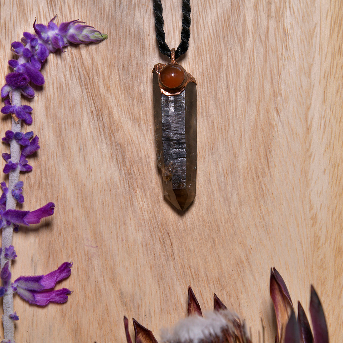 Smoky Quartz & Carnelian - Strength & Passion