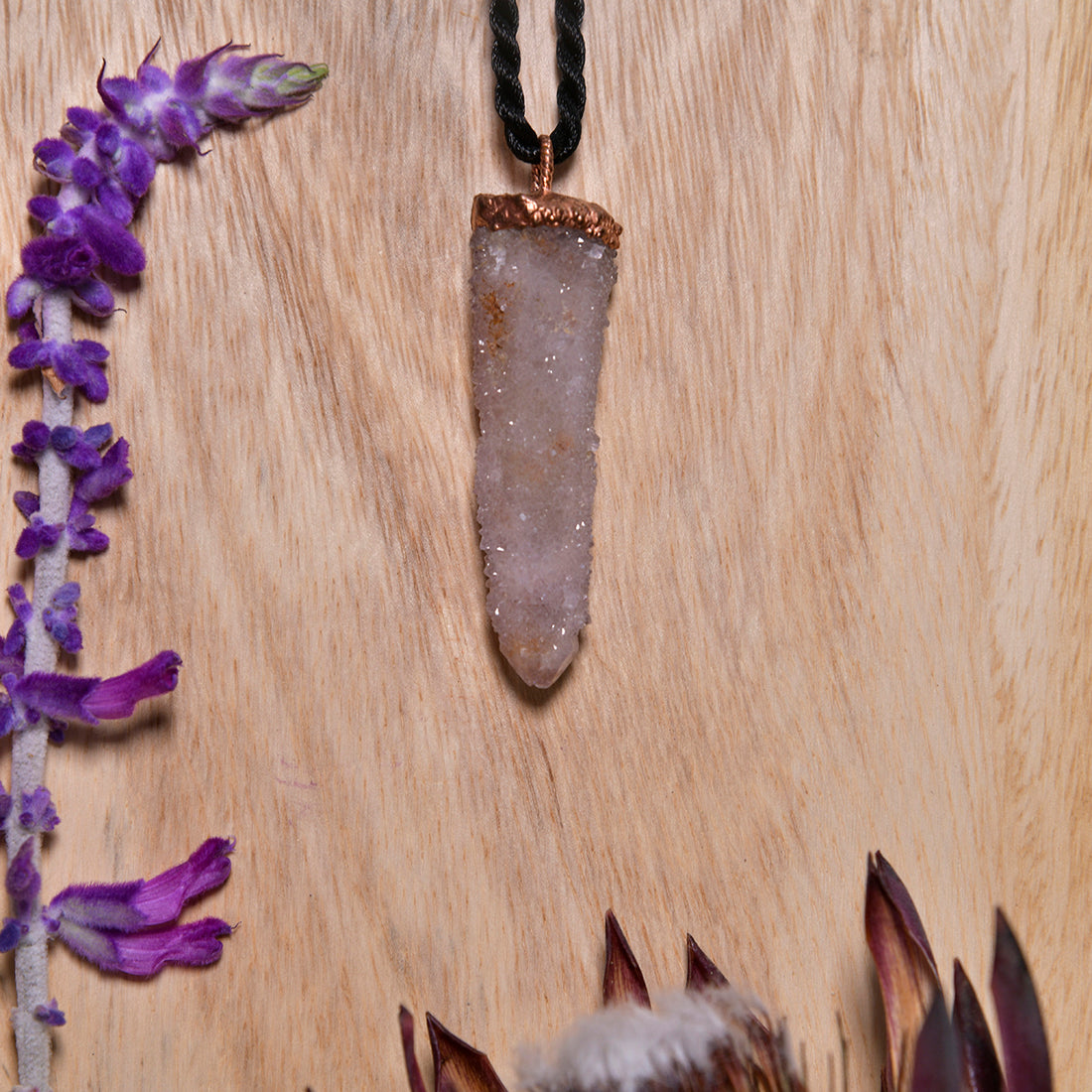 Spirit Quartz Crystal Pendant: Unity & Amplification