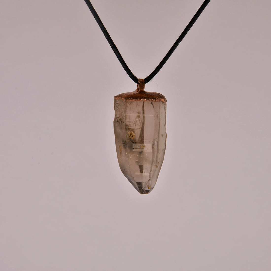 Smokey Quartz Crystal Pendant - Handcrafted Natural Healing Stone Jewelry