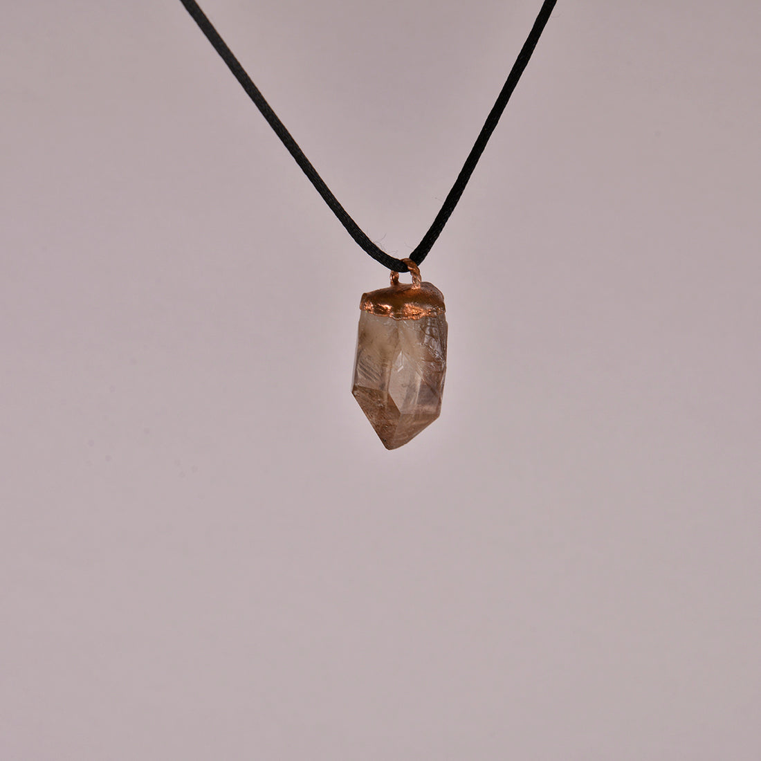 Lemurian Smoky Quartz Crystal Pendant