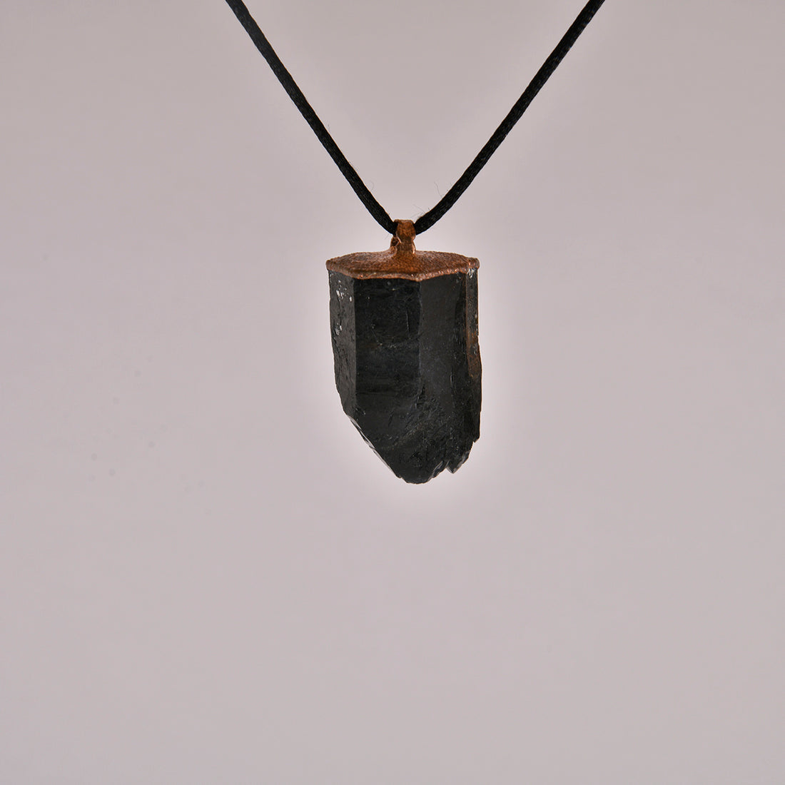 Skeletal Smoky Quartz Crystal Pendant