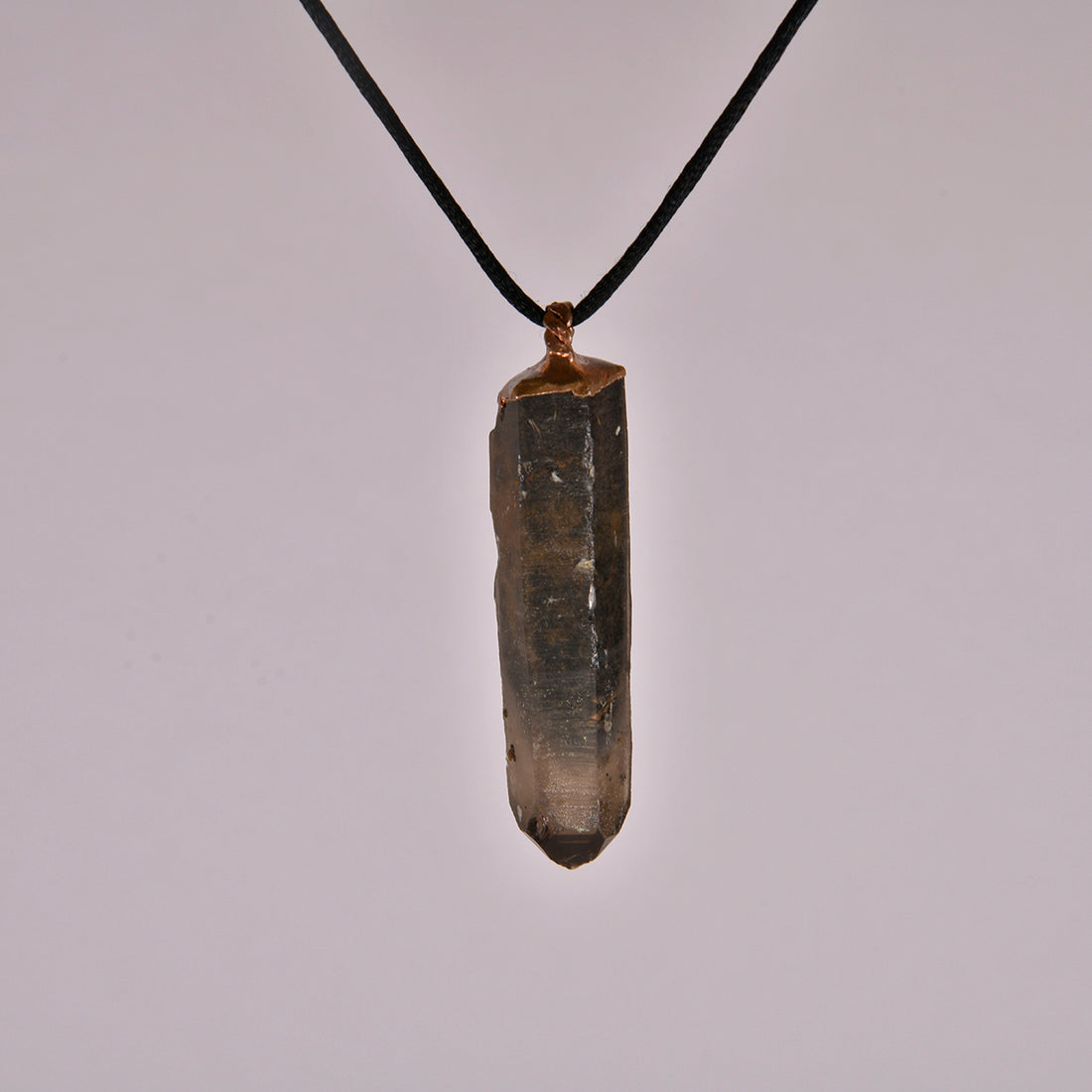 Smoky Rutile Phantom Quartz Pendant