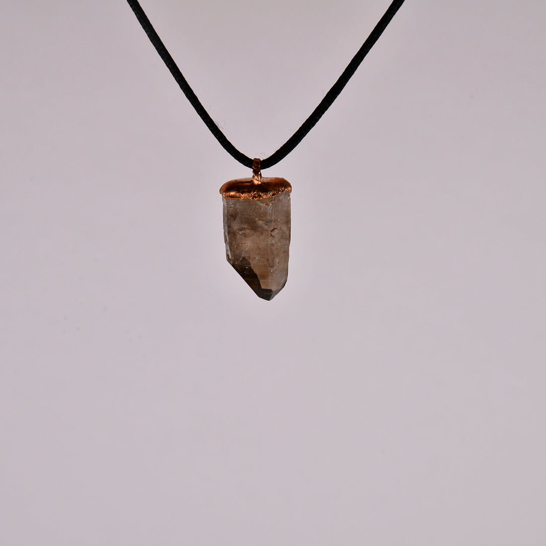 Skeletal Smoky Quartz Crystal Pendant