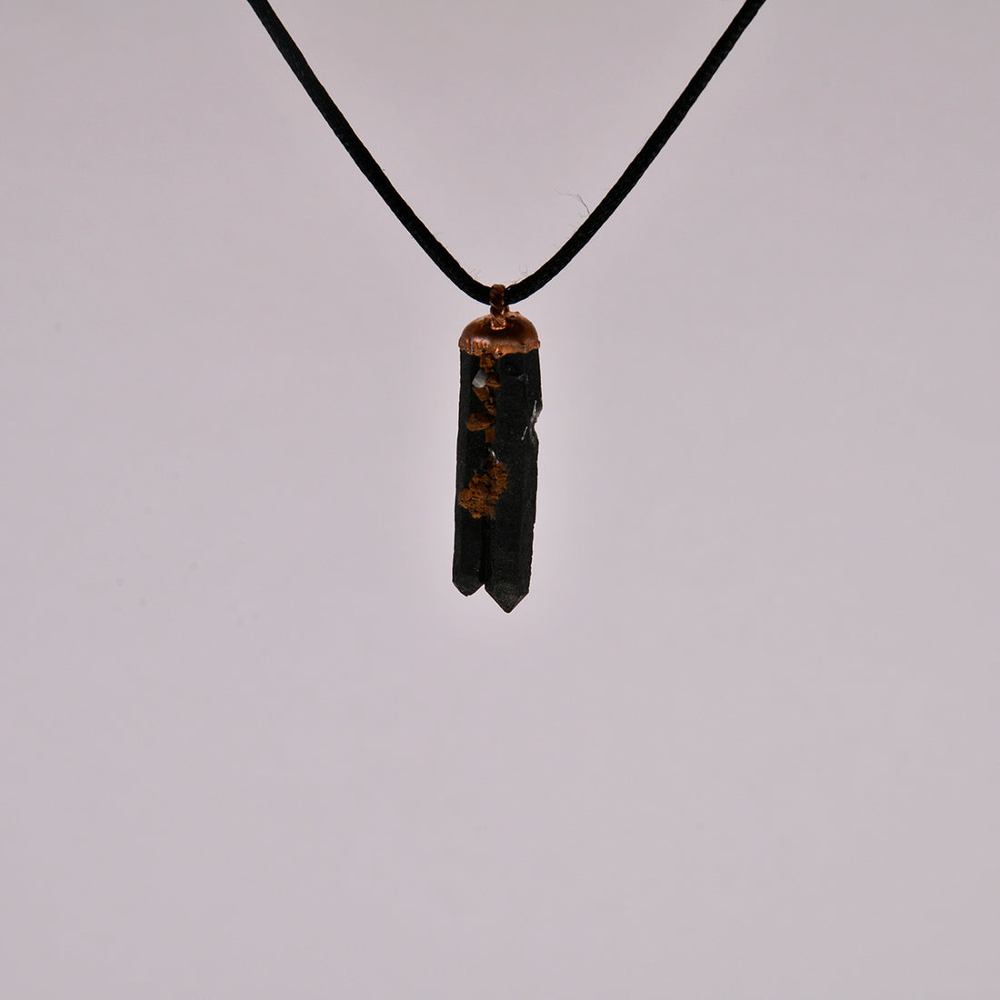 Smoky Quartz Twin Crystal Pendant: Grounding & Harmonizing Energies for Spiritual Protection