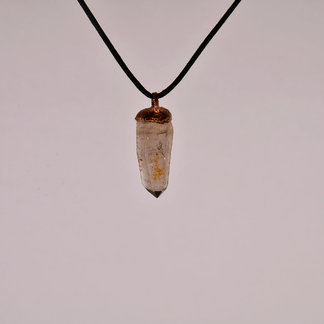 Skeletal Smoky Quartz Crystal Pendant