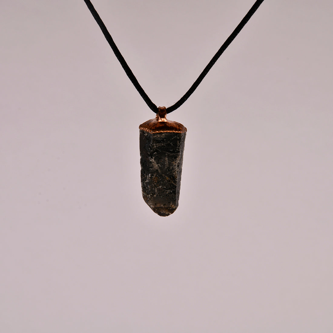 Lemurian Skeletal Smoky Quartz Pendant