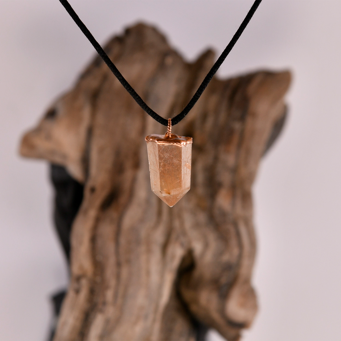 Red Rutilated Quartz Pendant