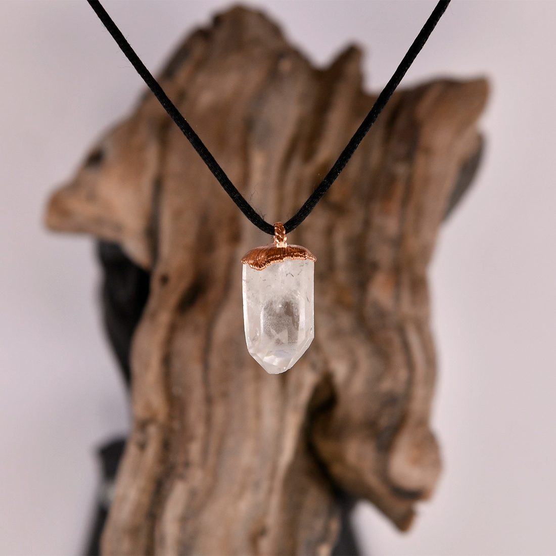 Lemurian Clear Quartz Pendant