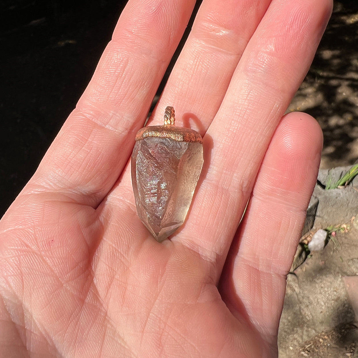 Smoky Quartz Crystal Pendant: A Protective Amulet for Grounding and Clarity