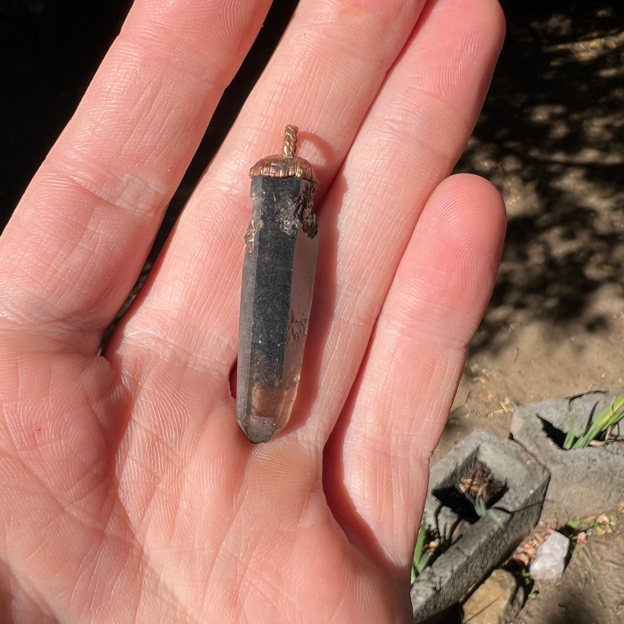 Smoky Quartz Crystal Pendant: A Protective Amulet for Grounding and Clarity