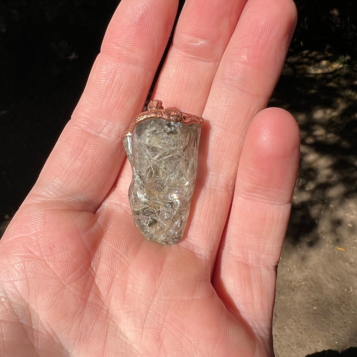 "Unique Witches Finger Crystal Pendant - Esoteric Jewelry for Spiritual Growth"