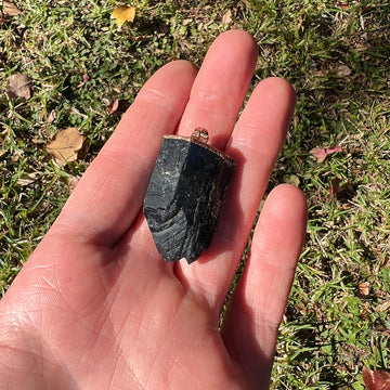 Skeletal Smoky Quartz Crystal Pendant