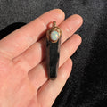 Mystical Smokey Quartz and Natural Welo Opal Crystal Pendant - Enhance Energy, Spiritual Growth, and Protection - Beautiful Esoteric Jewelry