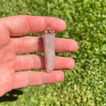 Spirit Quartz Crystal Pendant: Unity & Amplification