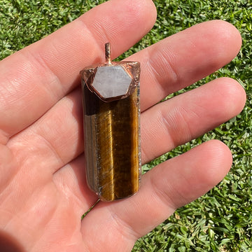 Tiger's Eye & Rose Quartz - Courage & Compassion