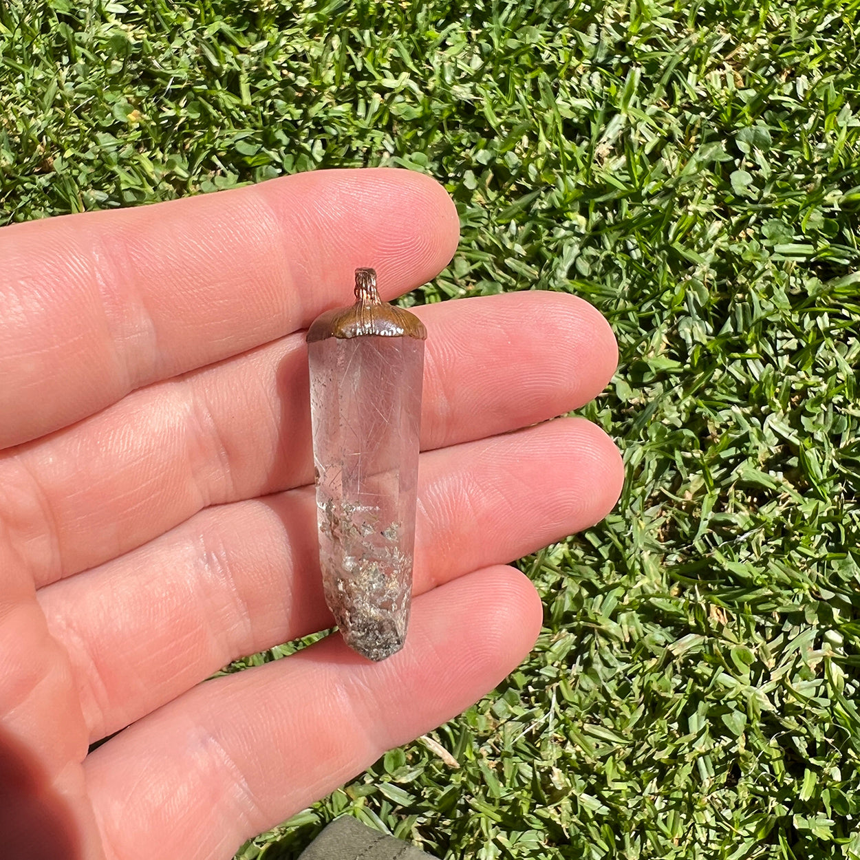 Chlorite & Rutile Quartz - Clarity & Growth