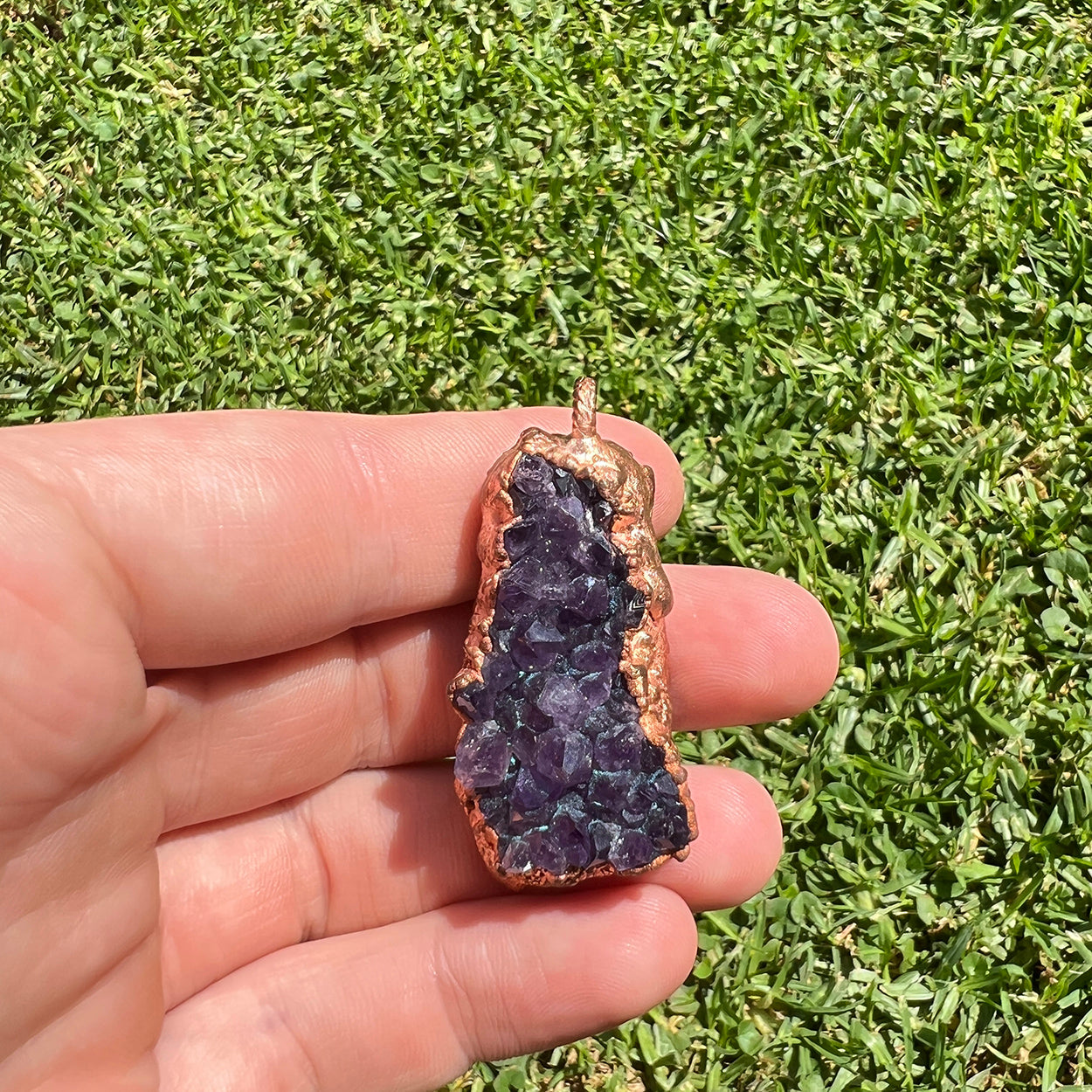 Amethyst Cluster Pendant: Enhancing Serenity & Spiritual Wisdom